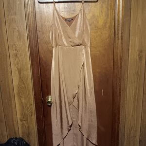 Gianni Bini Asymmetrical Tan Dress